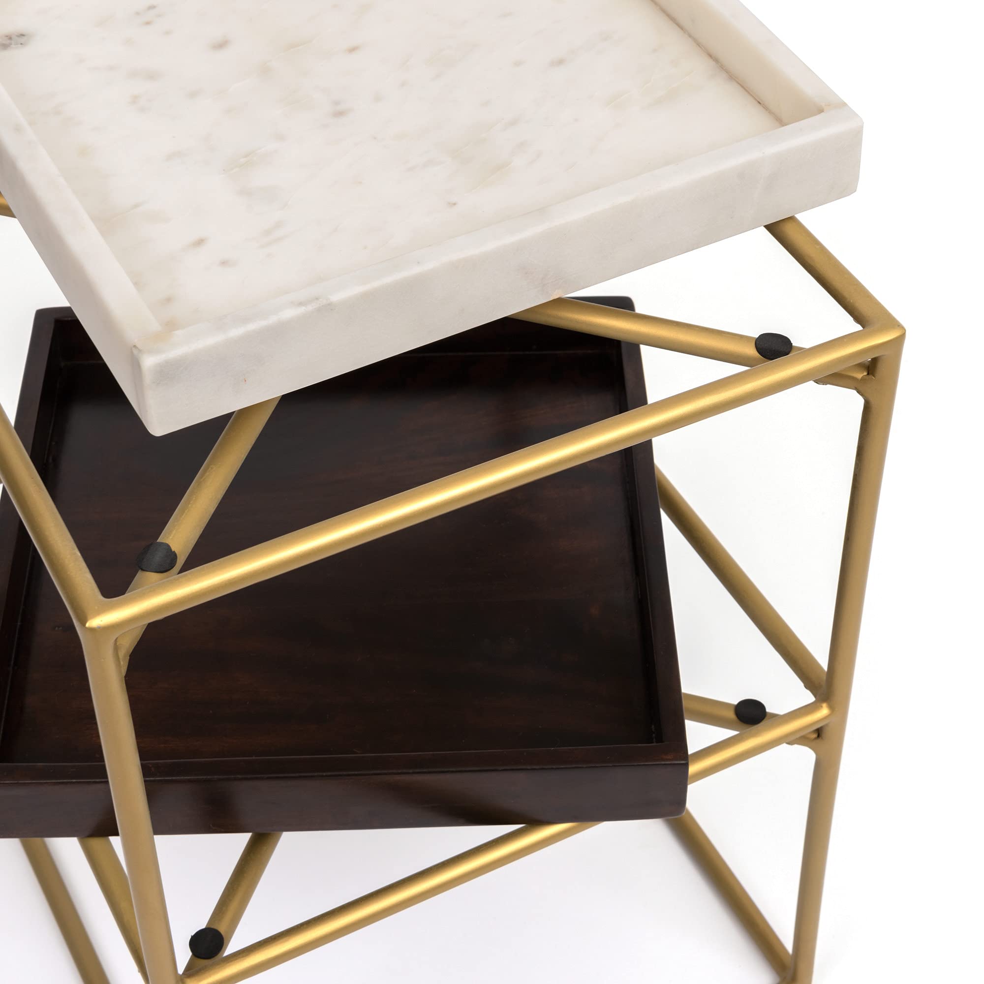 Premium Marble Coffee Table - Modern Home Decor Accent for Living Room, Office & Dining Area