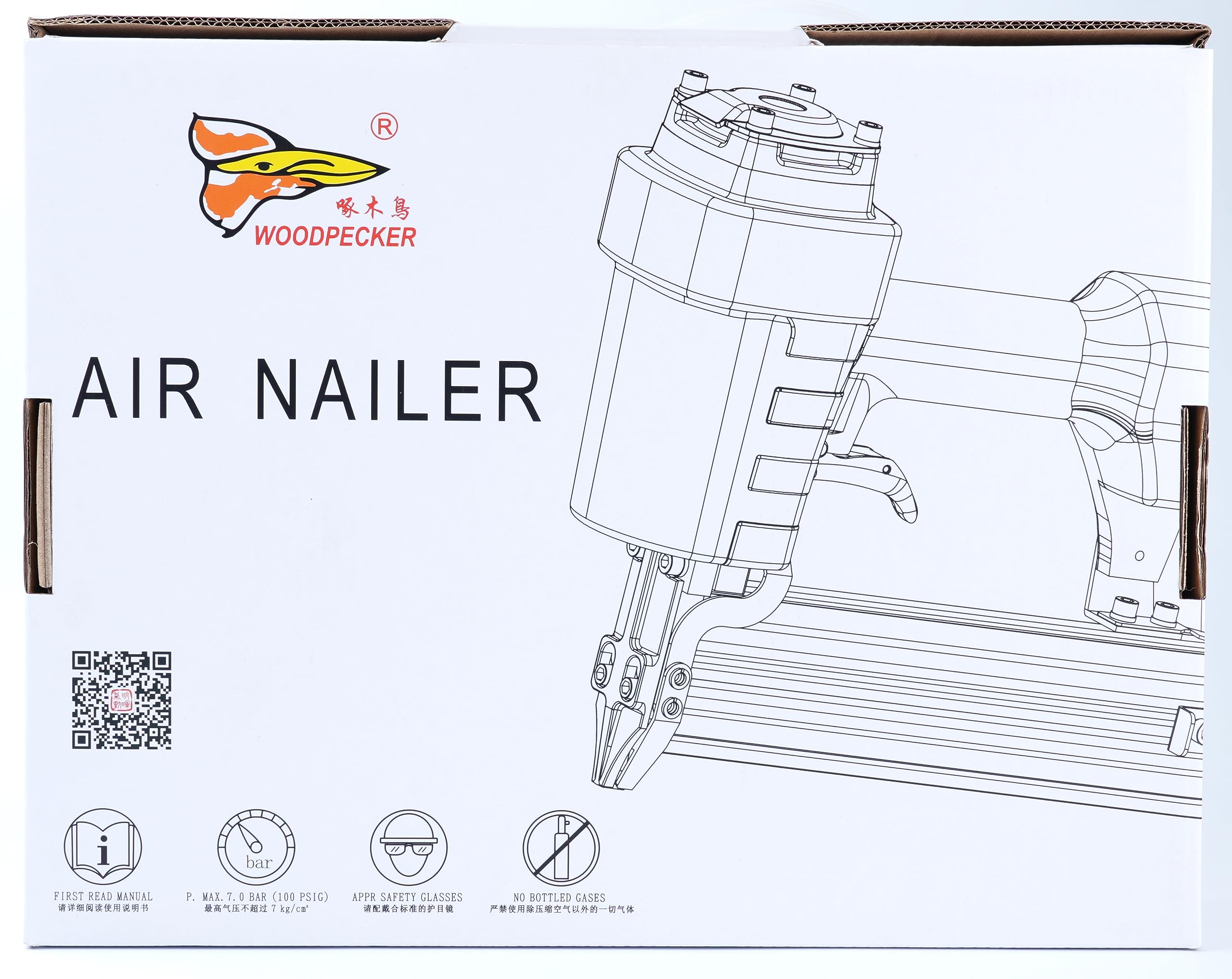 WTB60 Heavy Duty Pneumatic Nail Puller Gun - Air Powered Nail Remover Tool for 0.197