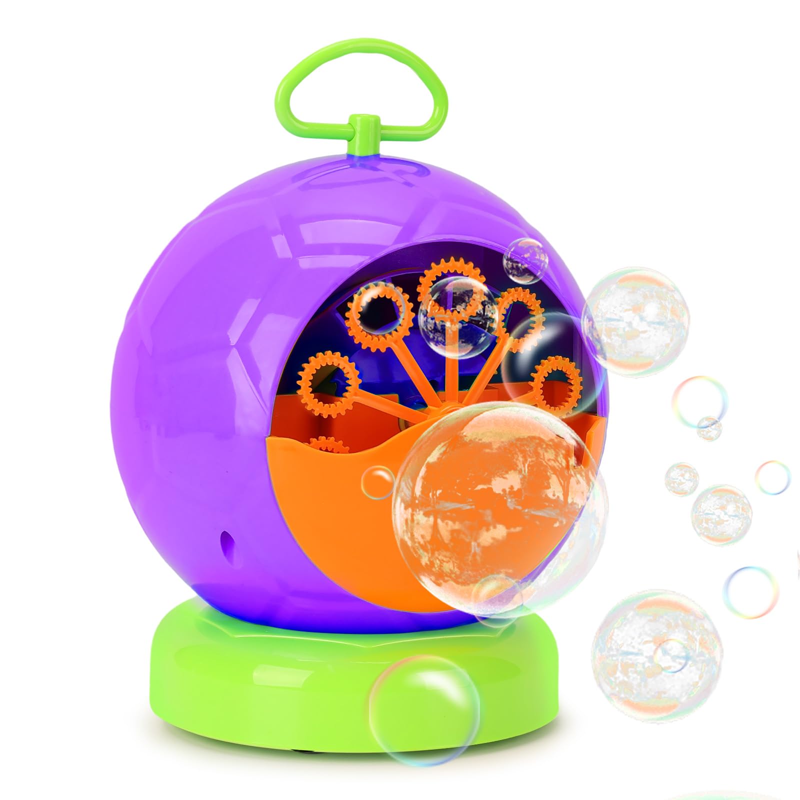 Fansteck Automatic Bubble Machine for Kids - 3000+ Bubbles Per Minute, Durable & Portable Bubble Maker for Indoor/Outdoor Use - Perfect for Birthday Parties, Christmas, Backyard Fun & Family Gatherings