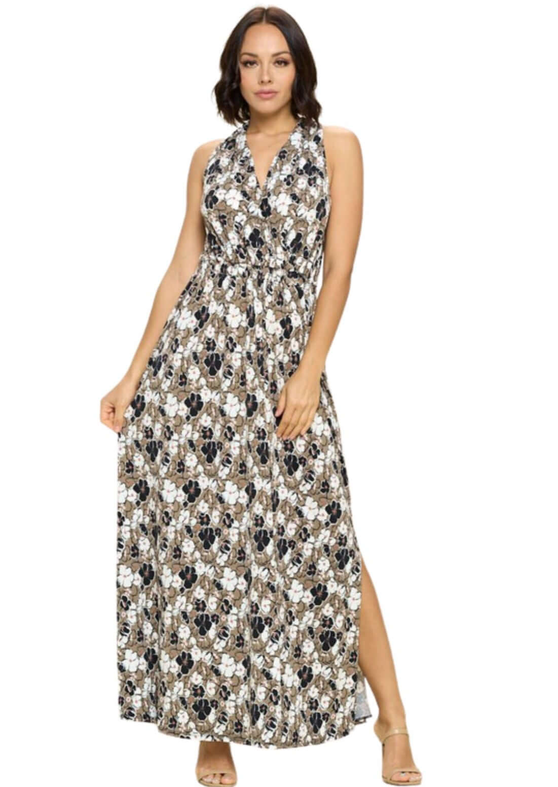 Stylish Halter Dress for Women - Made in USA - Perfect for Summer Parties, Beach Vacations & Outdoor Events