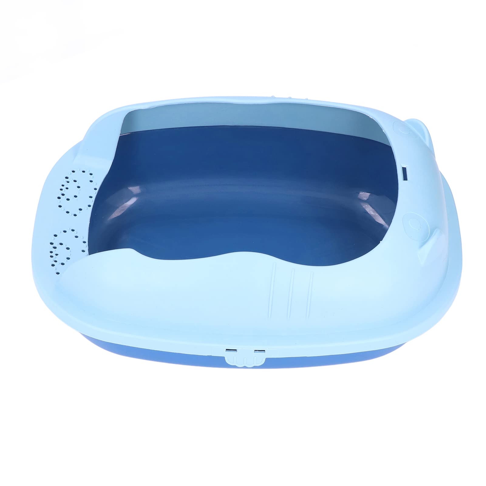 Enclosed Cat Litter Box with Scoop - Odor Control Pet Litter Box for Indoor Cats, Non-Stick Polished Interior (Deep Blue) - Perfect for Small Spaces & Multi-Cat Households