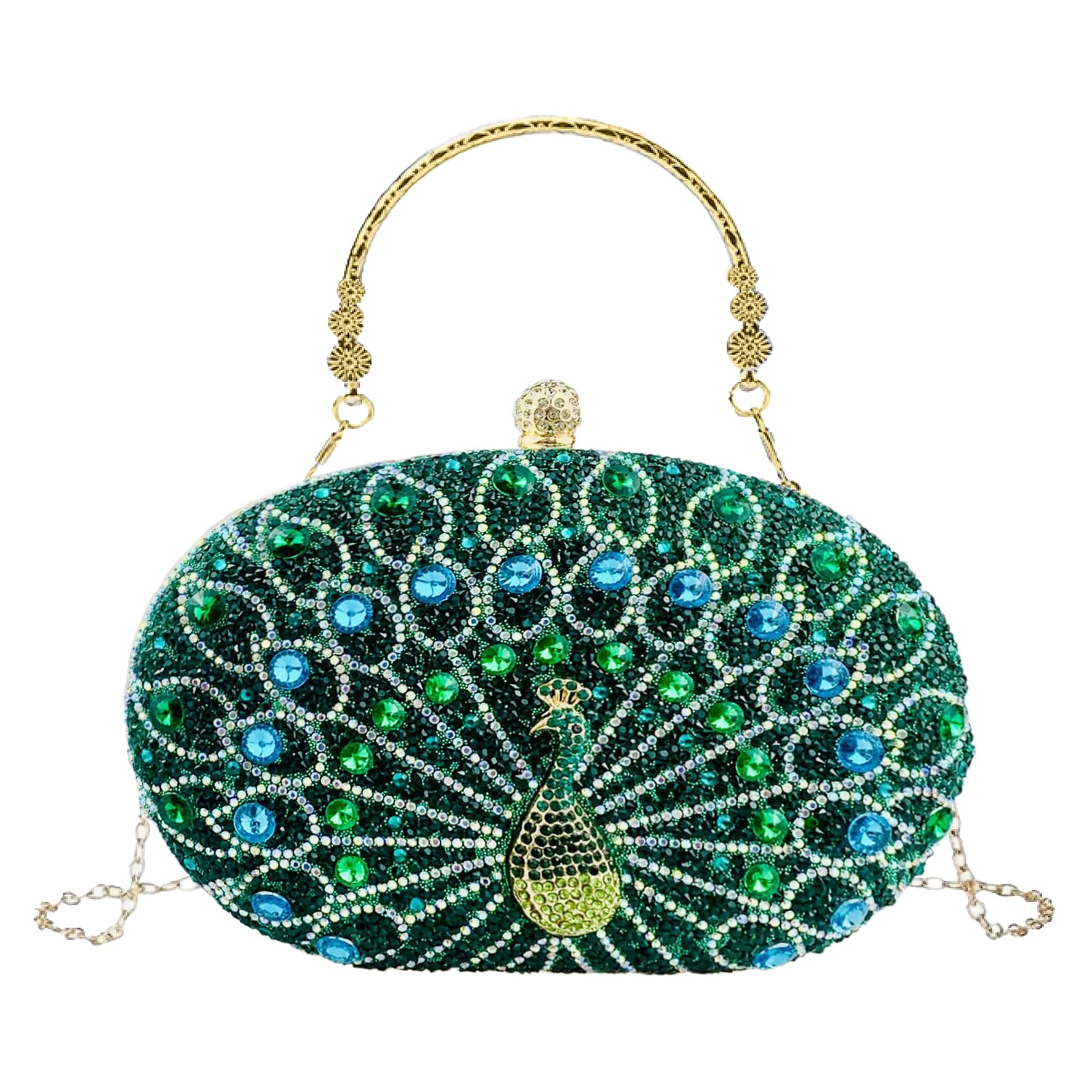 Sparkly Rhinestone Evening Clutch Purse for Women - Elegant Crystal Diamond Wedding Party Handbag | Perfect for Prom, Cocktail Events & Special Occasions
