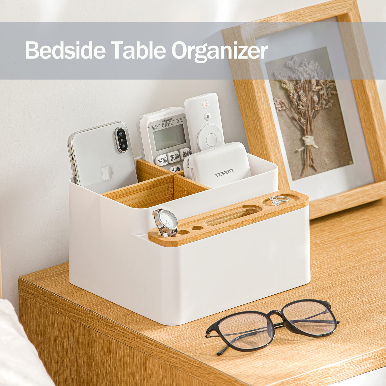 MORNITE 3-Tier Desktop Organizer Drawer - Remote Control Holder, Makeup Caddy, Office Supplies Storage for Home & Office - Perfect for Countertop, Desk, Vanity & Craft Room Organization