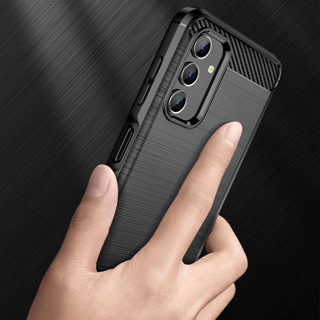 Shockproof Samsung Galaxy A13 4G/5G Case with Screen Protector - Flexible TPU Rubber Protective Phone Cover for Samsung Galaxy A04S (Black) | Perfect for Daily Use, Outdoor Activities & Travel Protection