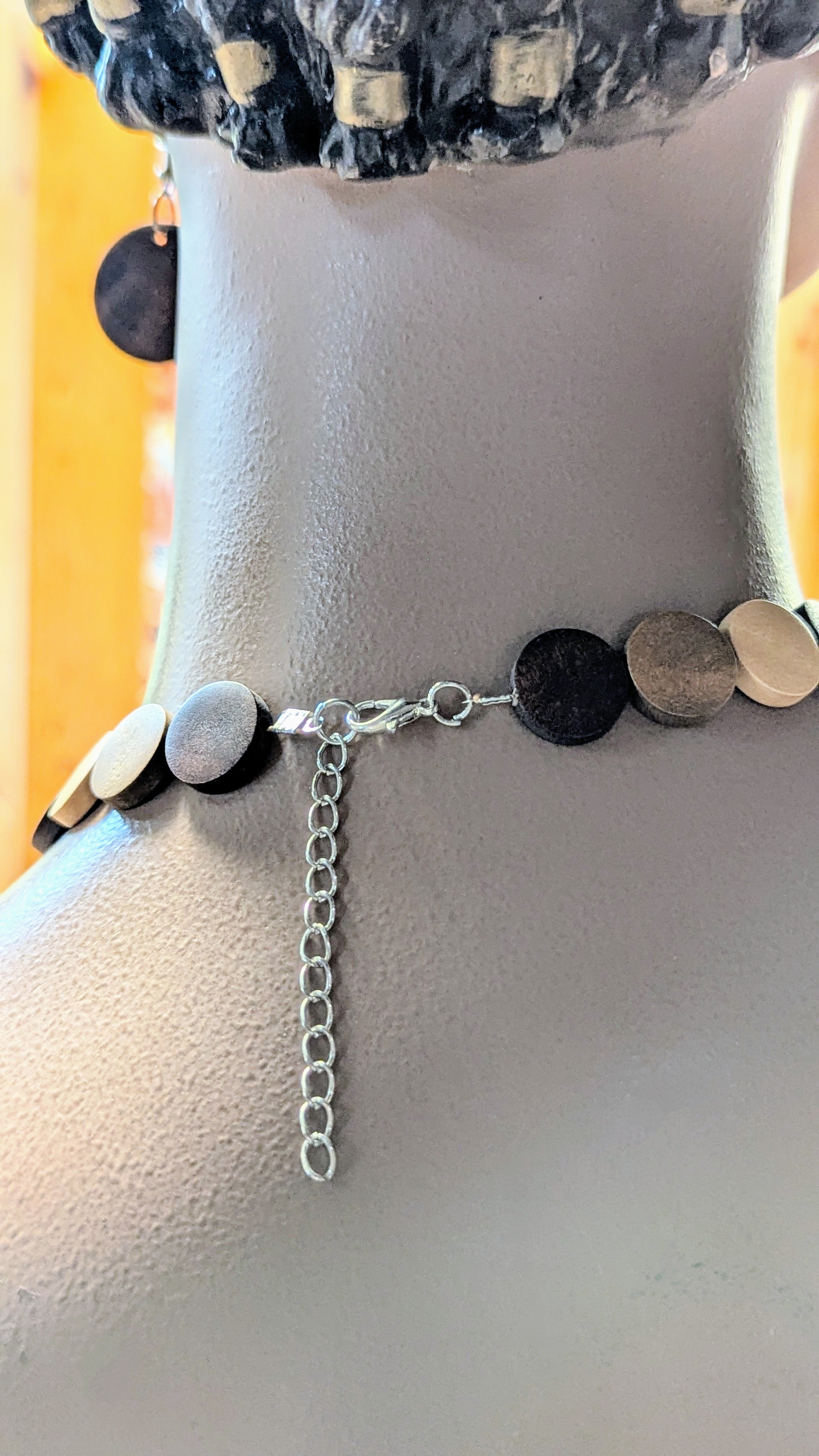 Handcrafted African Wooden Necklace and Earrings Set - Durable Ndugu Wood Jewelry for Women | Perfect for Cultural Events, Weddings & Boho Fashion