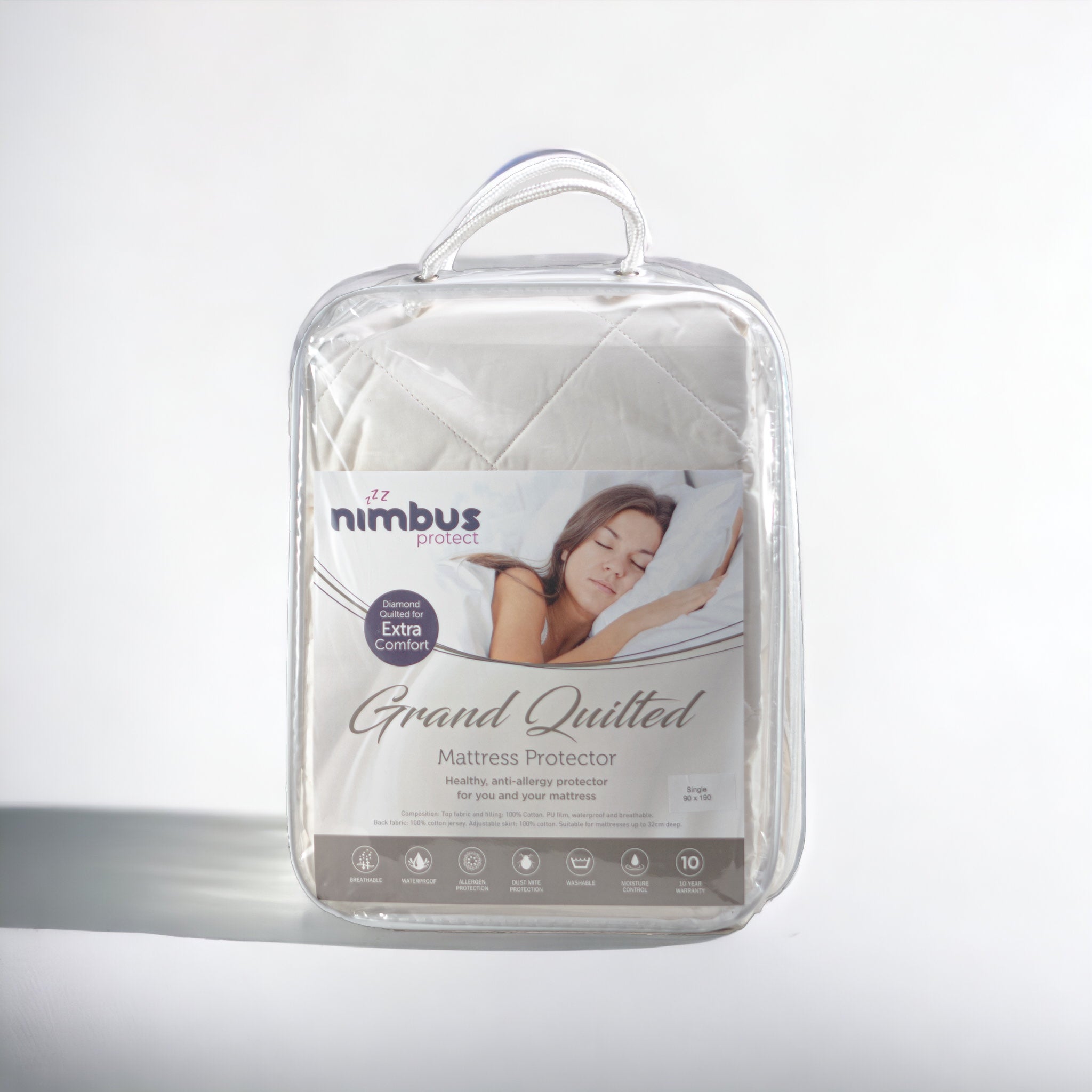 Premium Quilted Mattress Protector - Waterproof, Hypoallergenic, Breathable - Fits All Mattress Sizes - Perfect for Allergy Relief & Bedwetting Protection
