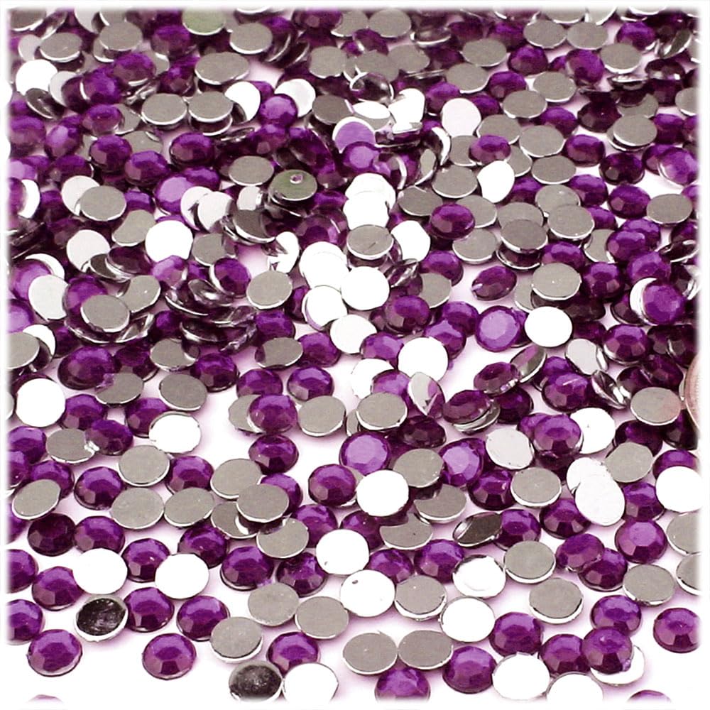 10,000pc 5mm Round Flatback Rhinestones - Ruby Red for DIY Crafts, Jewelry Making, Nail Art & Home Decor | The Crafts Outlet