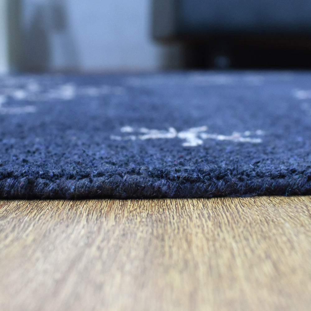 Hand Knotted Reflection Rug - Premium Wool Area Rug for Living Room, Bedroom, or Office - Soft & Durable Home Decor