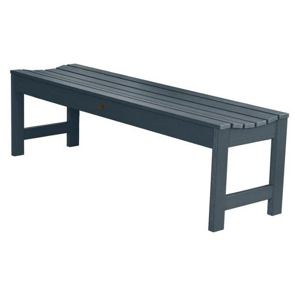 Lehigh Backless Synthetic Wood Picnic Bench - Durable Outdoor Dining Table for Patio, Garden & Park - Perfect for BBQs, Camping & Family Gatherings