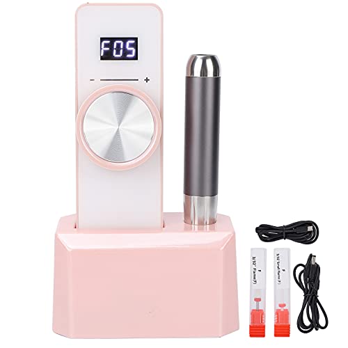 Rechargeable Nail Drill Tool - Low Noise Electric Nail Polisher with USB Cable for Professional Manicure & Pedicure (White) | Perfect for Home Salon, Nail Art & DIY Nail Care