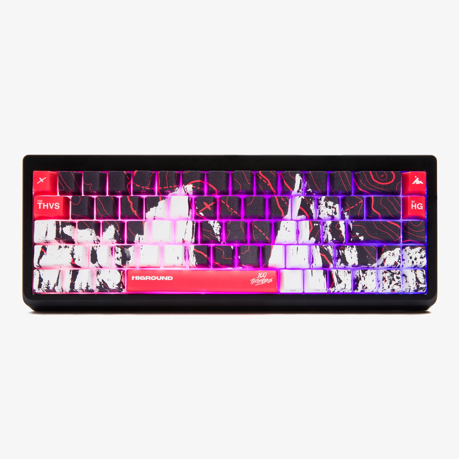 100T x HG Summit 65 Mechanical Keyboard - Onyx Black | Compact 65% Layout, Hot-Swappable Switches | Perfect for Gaming, Typing & Office Work