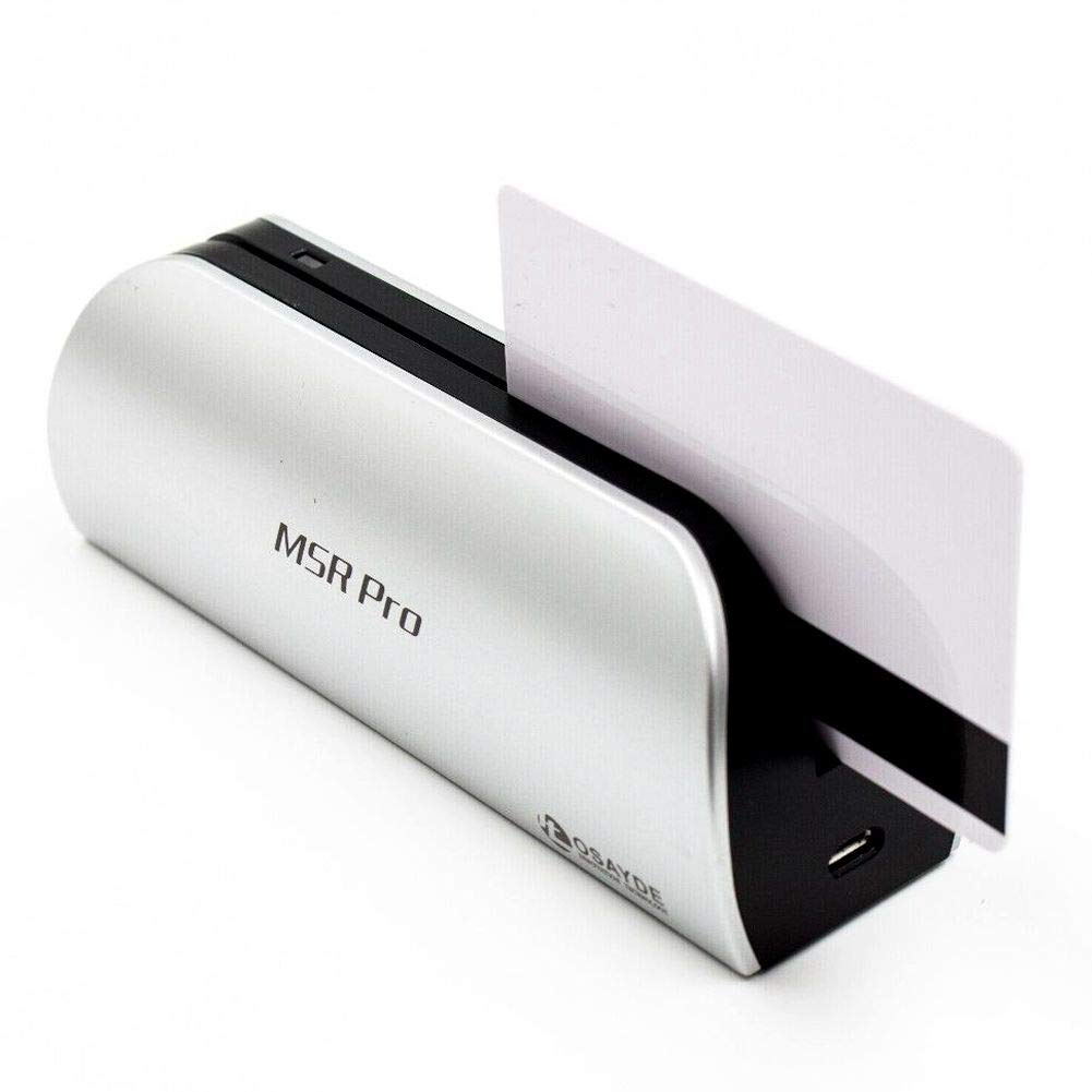 OSAYDE PRO USB Magnetic Credit Card Reader Writer Encoder Kit with 10 Blank Cards - Secure Payment Processing for Small Business & Retail Stores
