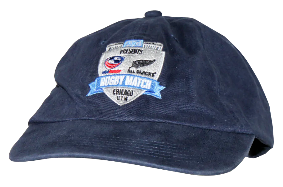 USA Rugby vs New Zealand All Blacks Official Event Hat - Navy Blue - Perfect for Rugby Fans, Sports Events & Casual Wear