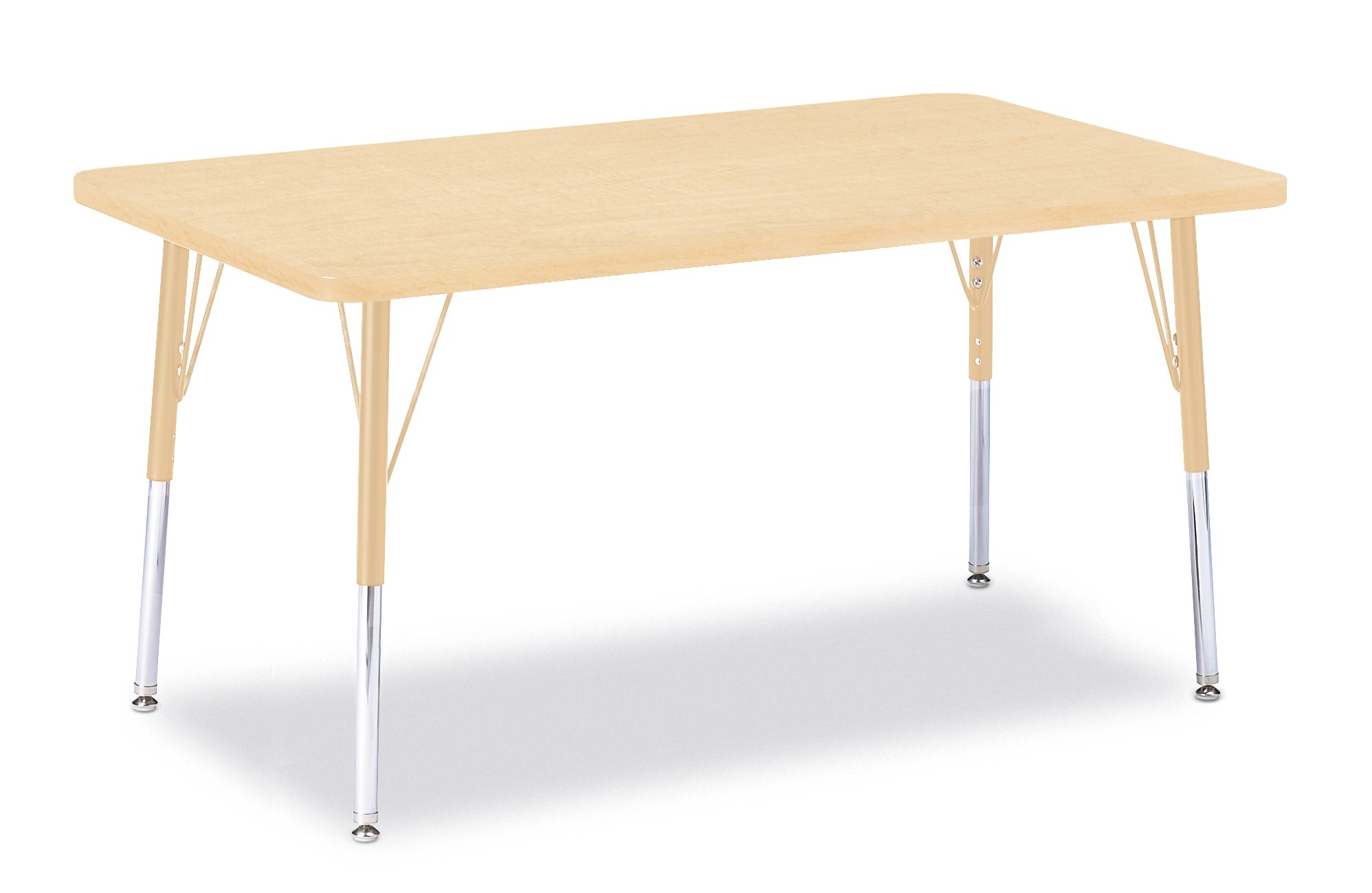 Jonti-Craft Berries 6473JCA251 Adjustable Height Rectangle Activity Table - 30