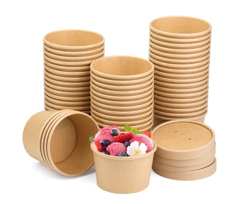 Brown,8oz 50pcs