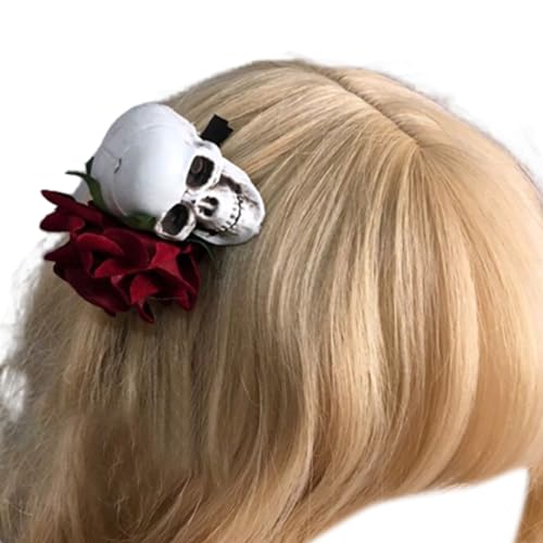 Rose Skull Hairpin