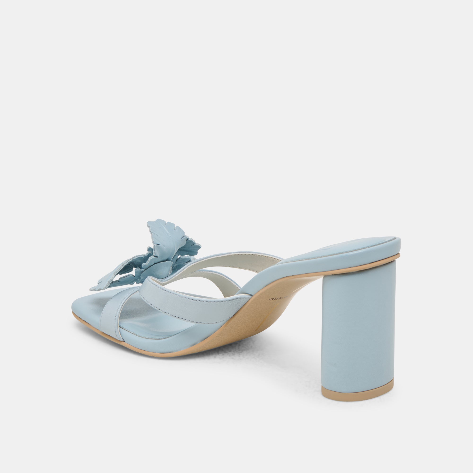 NIKIL Women's Light Blue Leather Heels - Stylish High Heels for Parties, Weddings & Evening Events