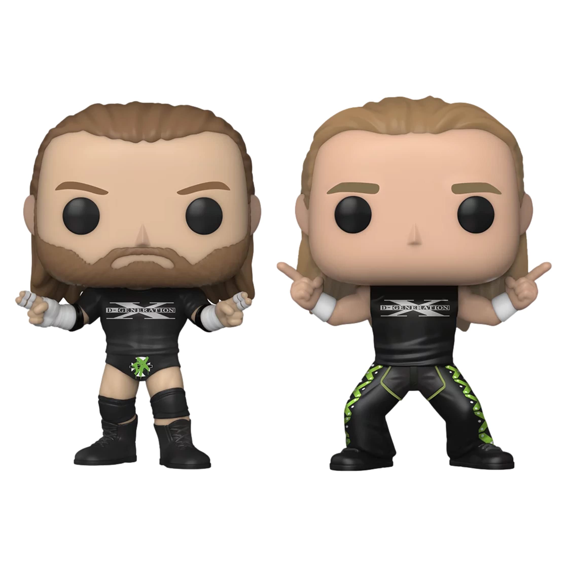 Funko Pop! WWE D-Generation X 2-Pack Vinyl Figures - Walmart Exclusive Collectible Toys for Wrestling Fans | Perfect for Display, Gifts, and WWE Memorabilia Collections