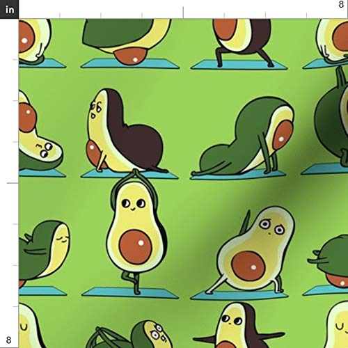 Premium Avocado Print Minky Fabric by The Yard - Ultra Soft Plush Material for Baby Blankets, Quilting & Activewear - DIY Sewing Projects, Home Decor & Gym Accessories - Perfect for Nursery, Fitness & Crafting