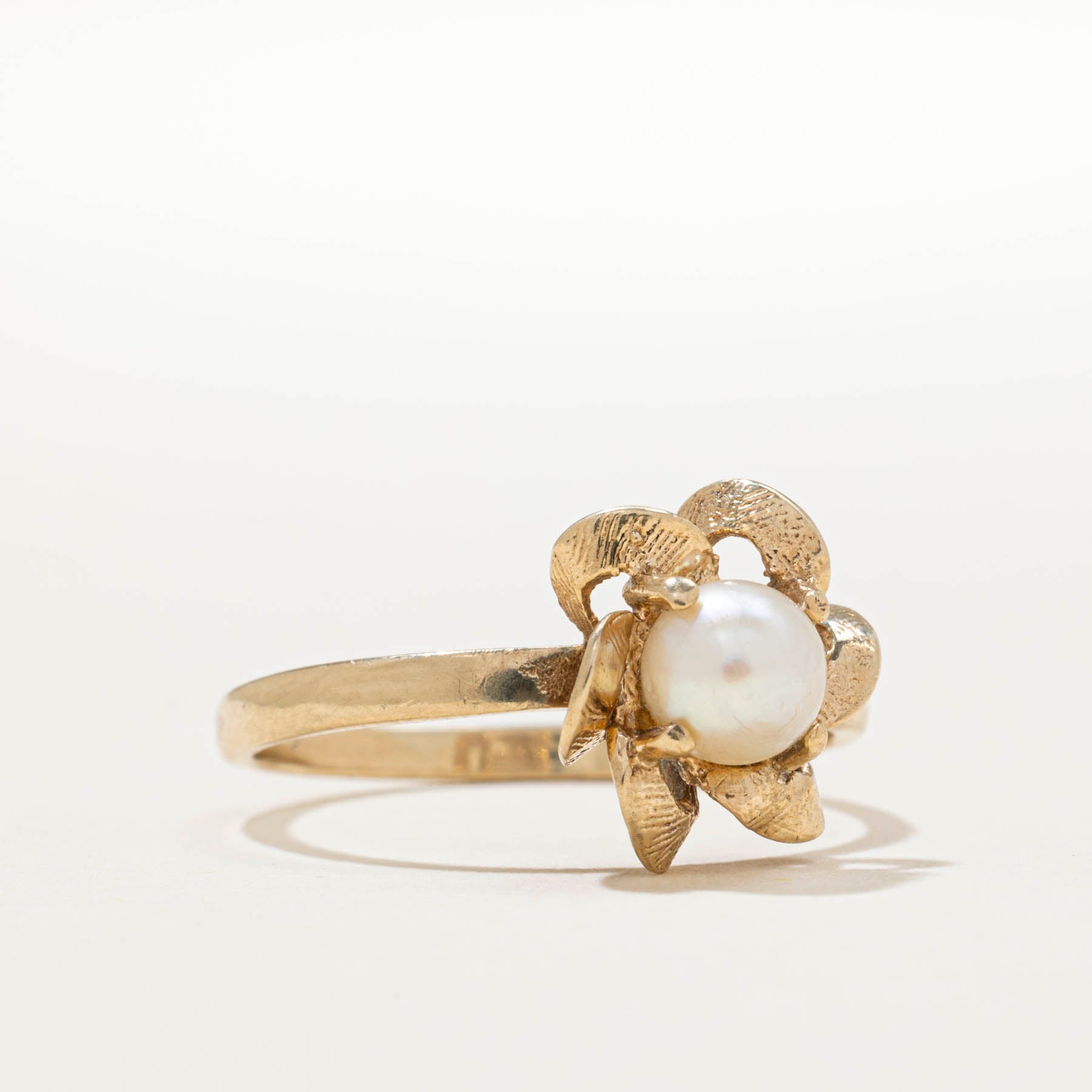 Pearl Floral Design Ring - Size 5.5 | Elegant Women's Jewelry for Weddings, Parties & Special Occasions