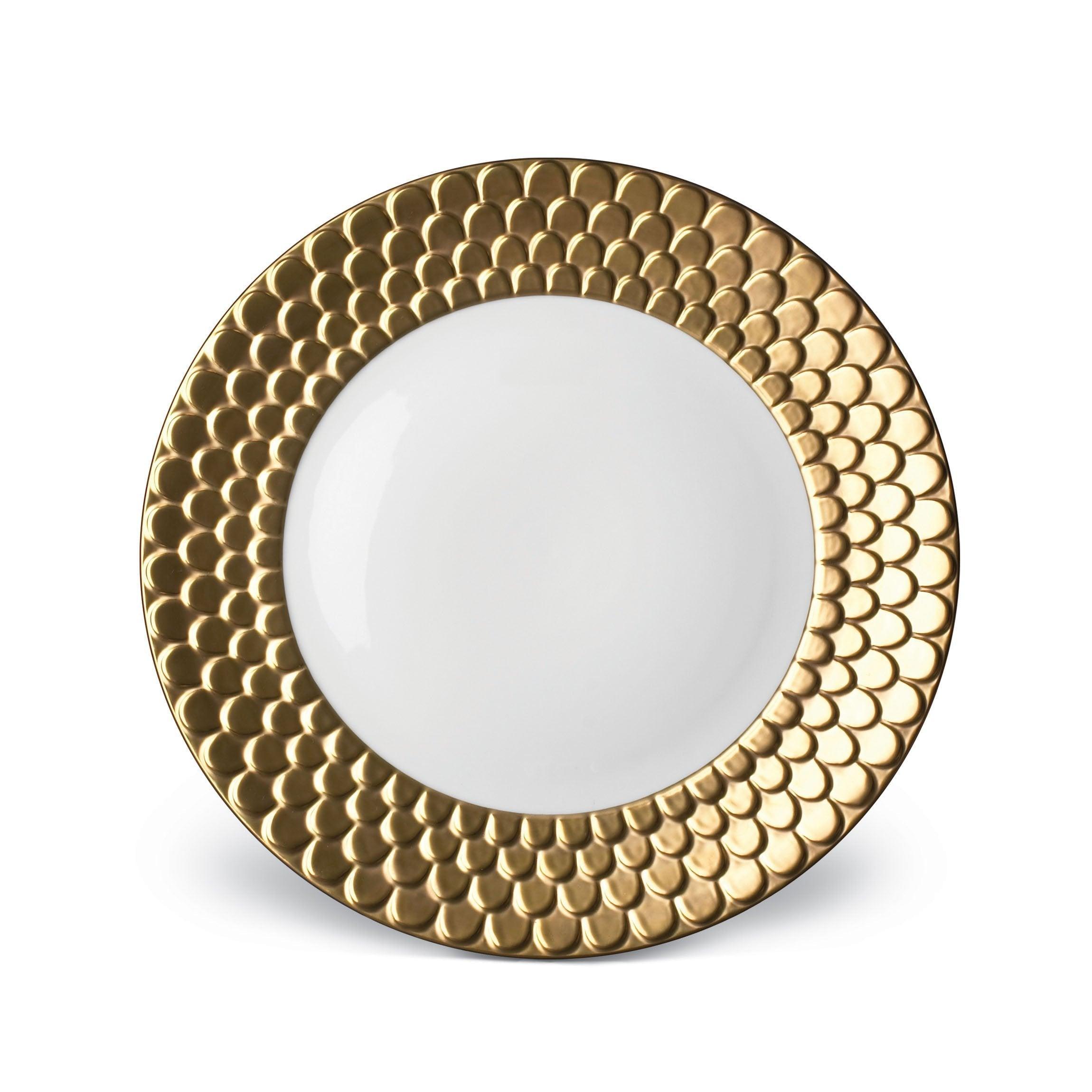 Aegean Porcelain Dinner Plates Set of 6 - Elegant White Ceramic Plates for Formal Dining, Restaurant & Home Use - Microwave & Dishwasher Safe Dinnerware for Parties, Weddings, Holiday Meals