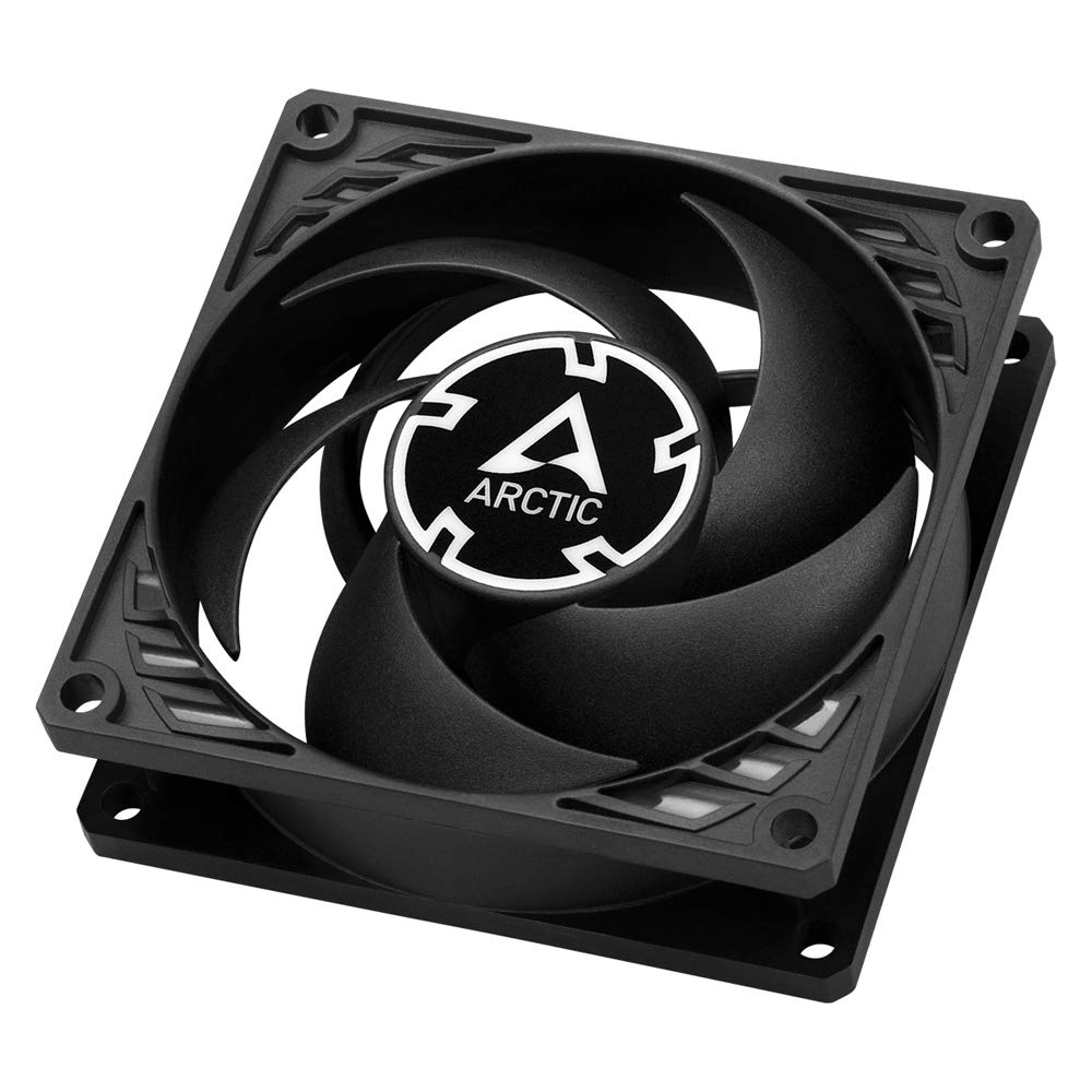 ARCTIC P8 (5 Pack) - 80mm High Performance PC Case Fan, Pressure-Optimized Cooling, Ultra Quiet 3000 RPM Motor - Black | Perfect for Gaming PCs, Workstations & Server Cooling