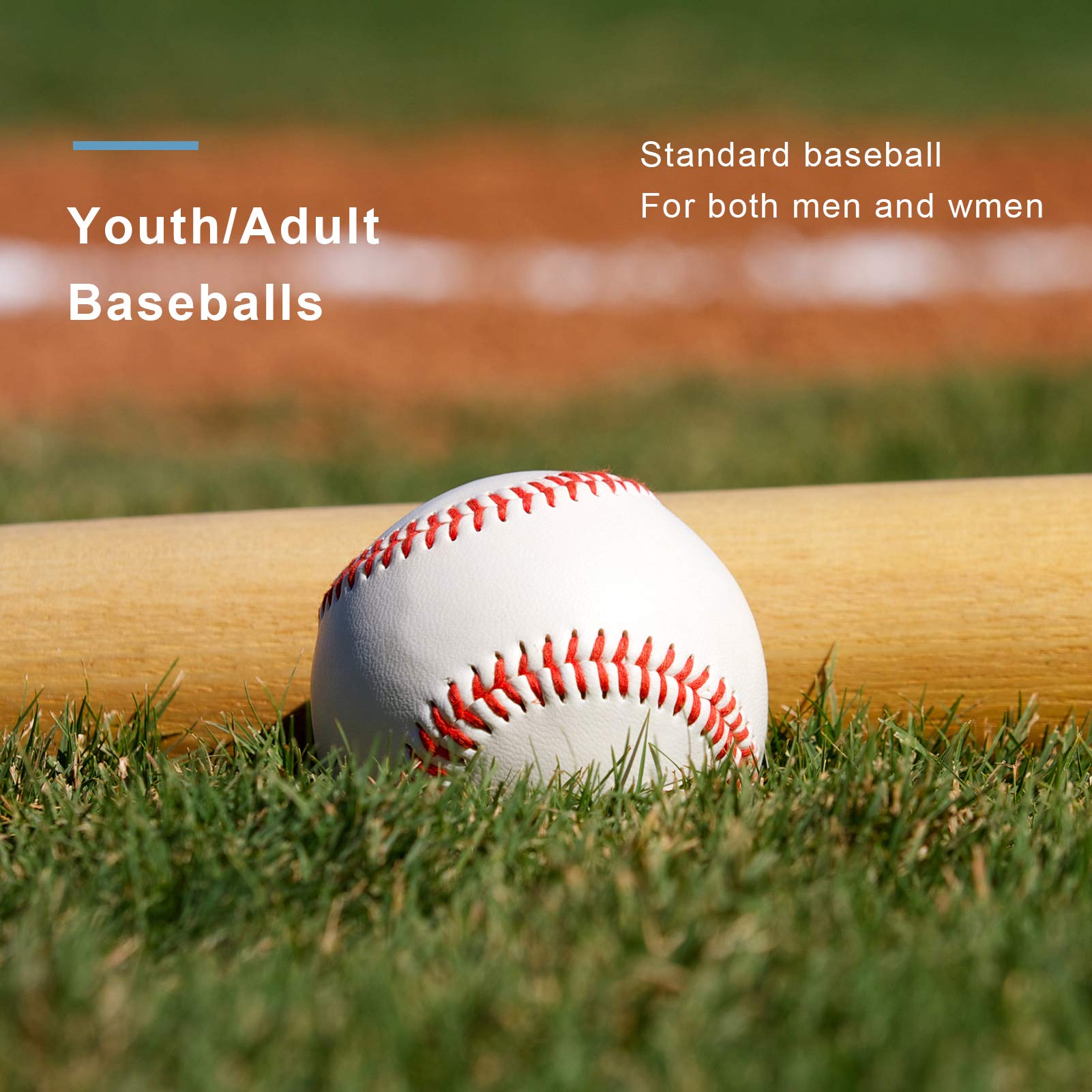 Official League 12-Pack Baseballs - 9 Inch Practice Training Balls for Youth & Adult Players | Unmarked Autograph Baseballs (One Dozen) | Perfect for Recreational Games, Team Practice & Collecting