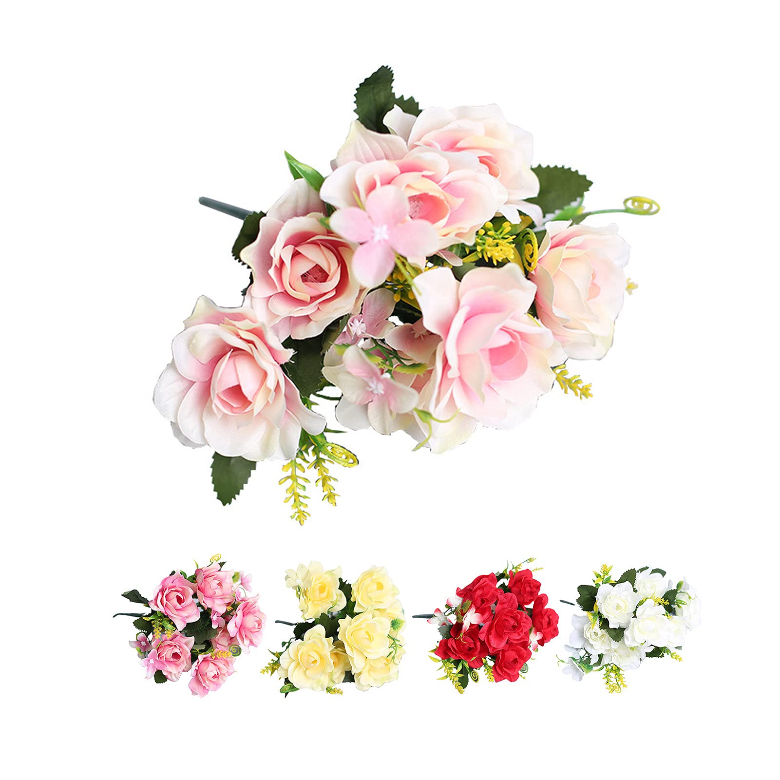Lifelike Artificial Gardenia Silk Flower - Realistic White Faux Plant for Home Decor, DIY Floral Arrangements, Wedding Centerpieces & Office Desk Decorations