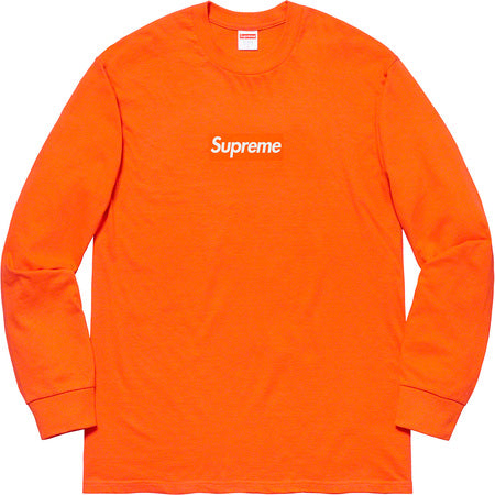 Supreme Box Logo Long Sleeve T-Shirt - Orange | Streetwear Fashion for Men & Women | Perfect for Casual Wear & Urban Style