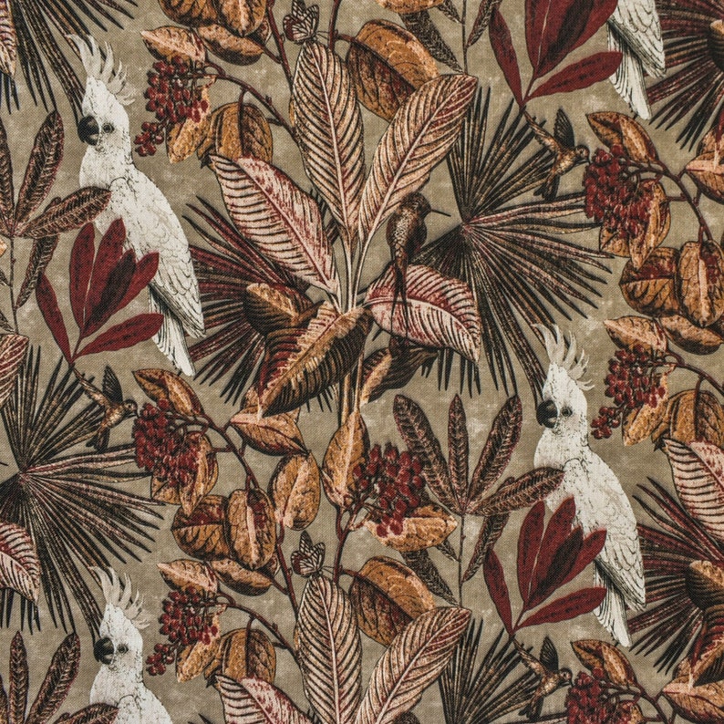 Beige Brown Rust Cotton Spun Fabric by the Yard - Soft Textured Cotton Material for Sewing, Quilting, DIY Crafts & Home Decor Projects