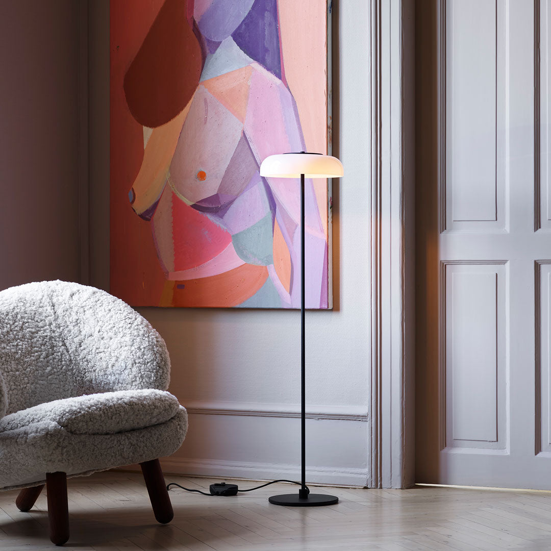 Blossi Modern Floor Lamp - Adjustable Brightness LED Standing Light for Living Room, Bedroom & Office - Warm White & Cool White Light Options