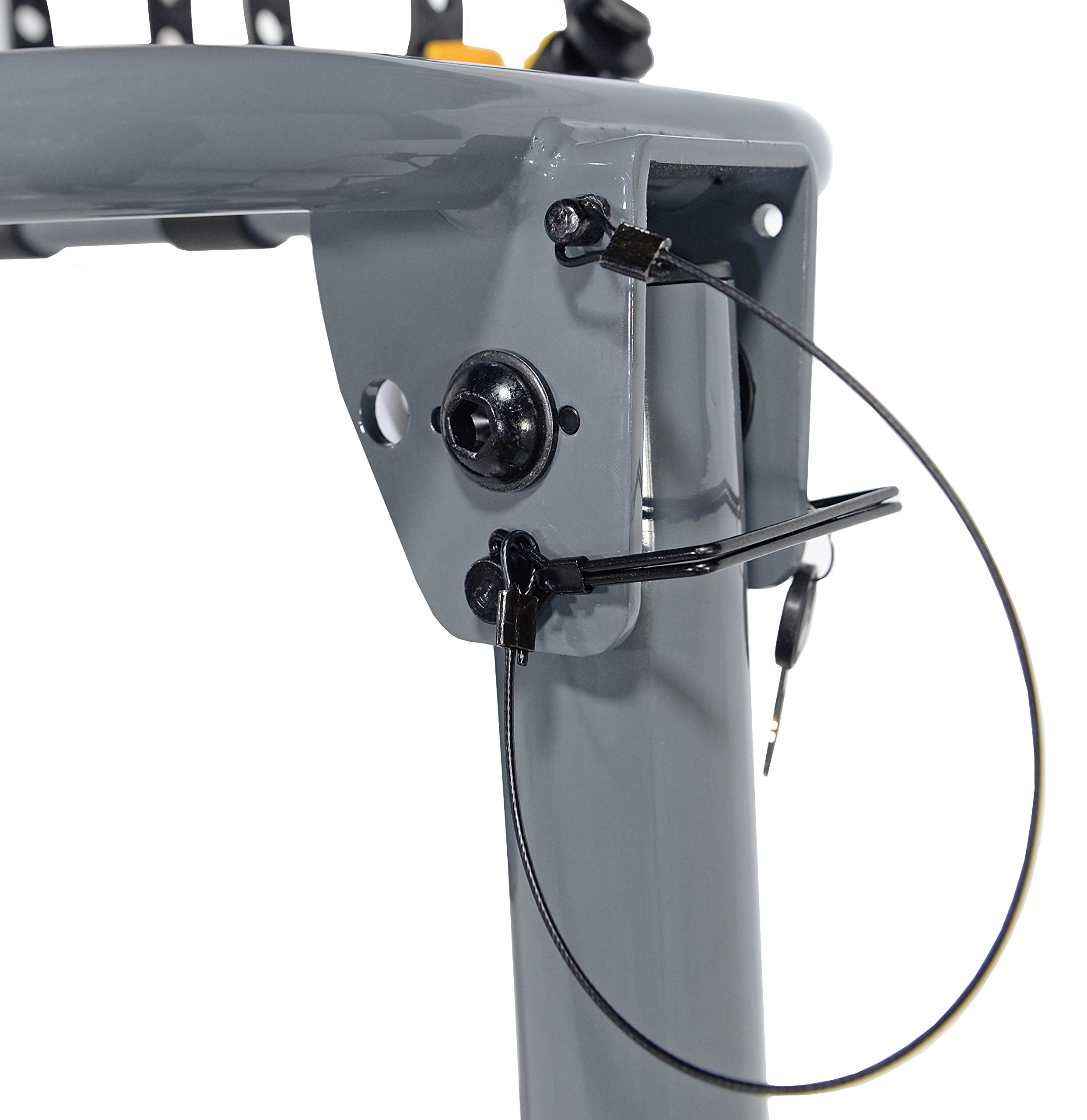 Capstone 4-Bike Hitch Mount Folding Bike Rack - Heavy Duty Carrier for SUVs, Trucks & Vans - Perfect for Road Trips, Camping & Outdoor Adventures