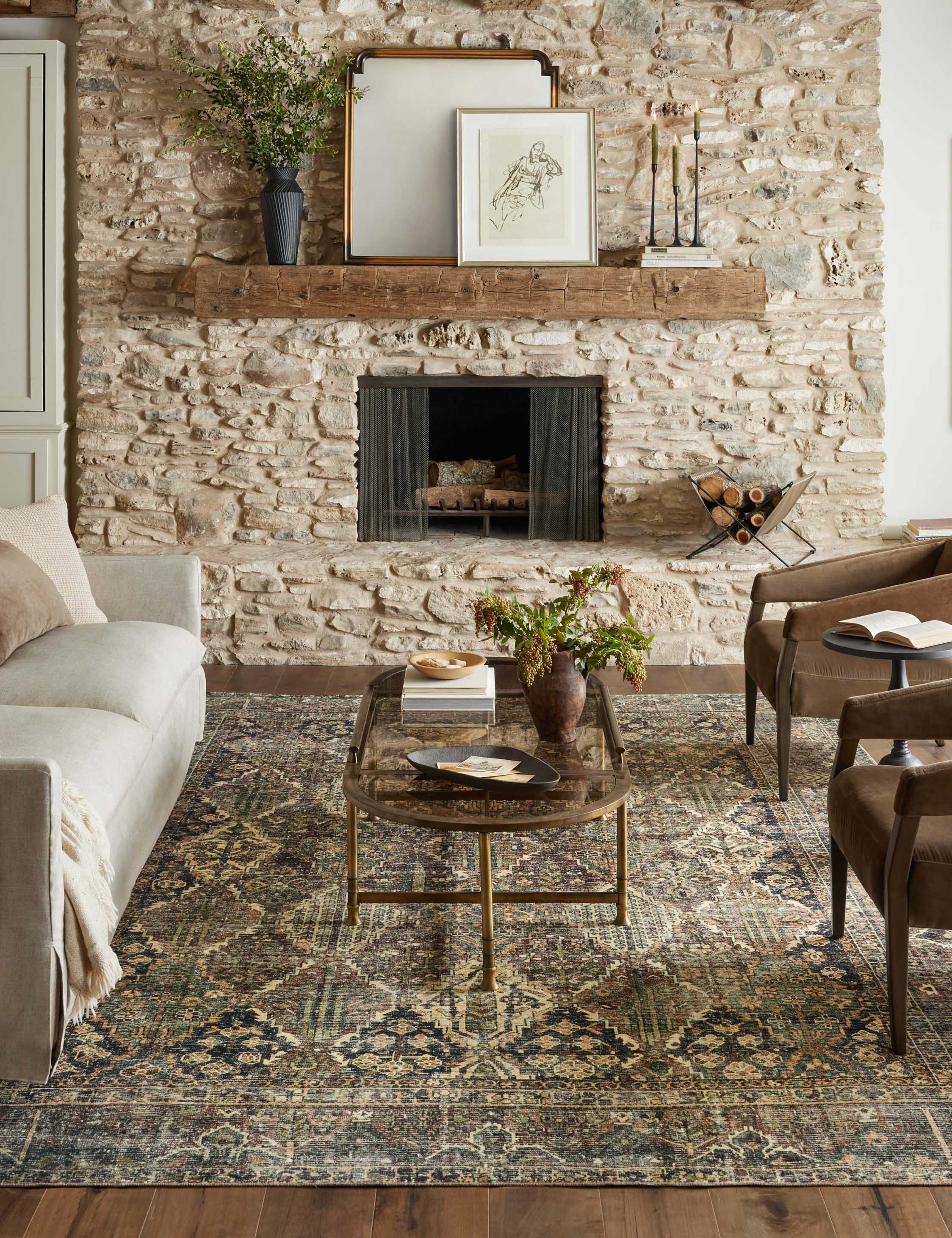 Magnolia Home by Joanna Gaines x Loloi Banks III Area Rug - Soft & Durable Living Room, Bedroom & Office Decor