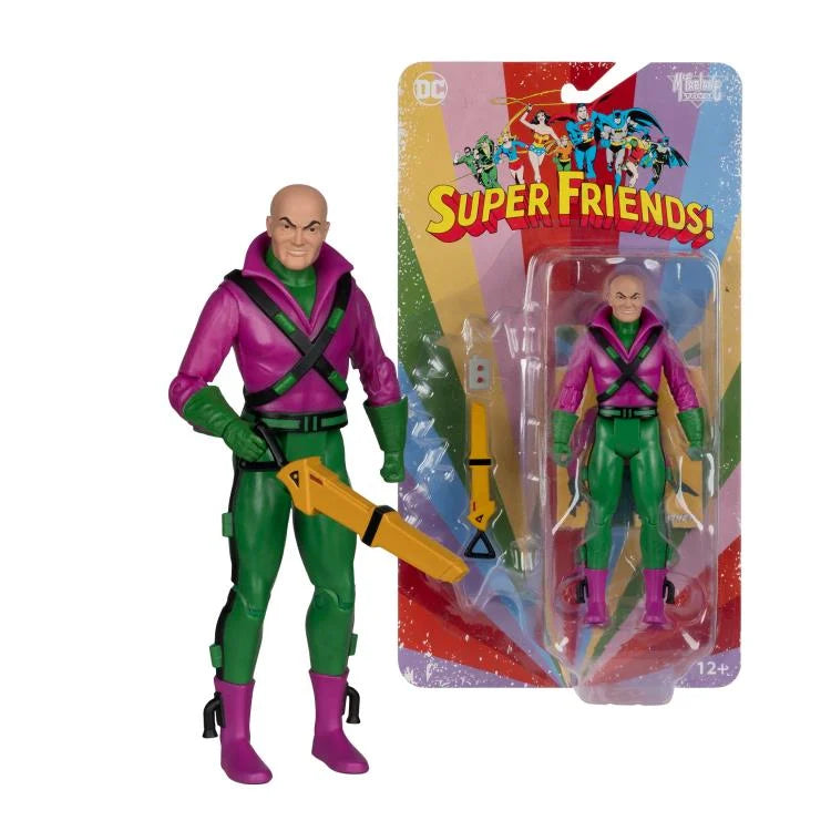 DC Super Friends Retro Lex Luthor Action Figure - Classic 8-Inch Collectible Toy for Display & Play - Perfect for DC Comics Fans, Collectors & Superhero Battles