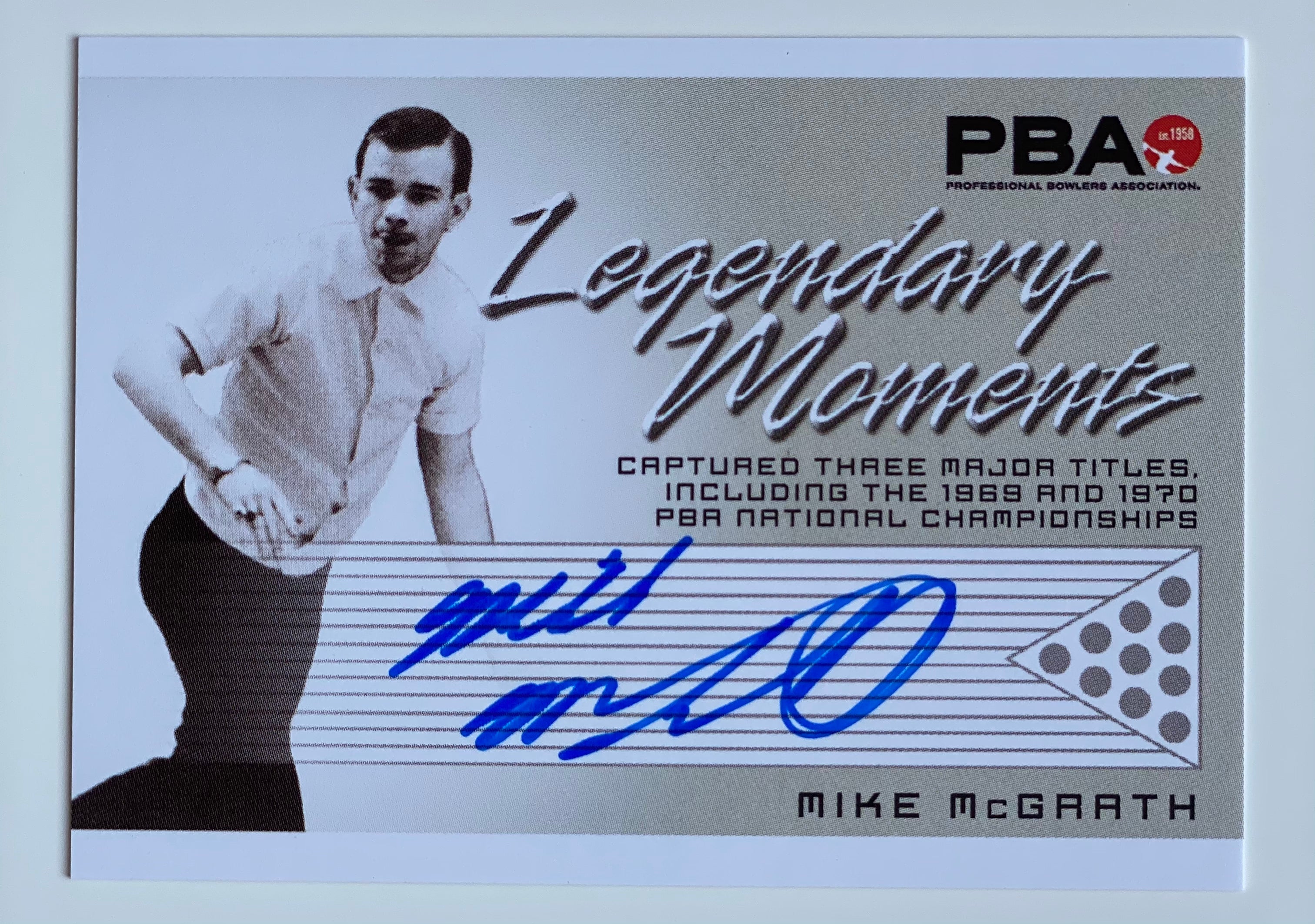 Mike McGrath 2008 Rittenhouse PBA Legendary Moments Autographed Bowling Trading Card - Perfect for Collectors, Sports Memorabilia Enthusiasts & Bowling Fans