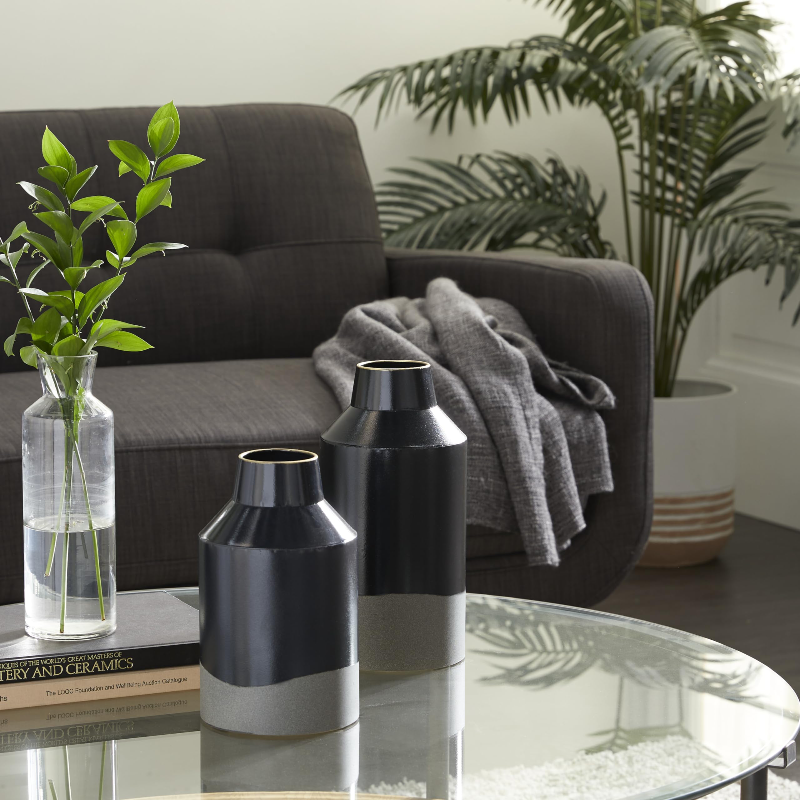 Novogratz Metal Decorative Vase Set of 2 - 10