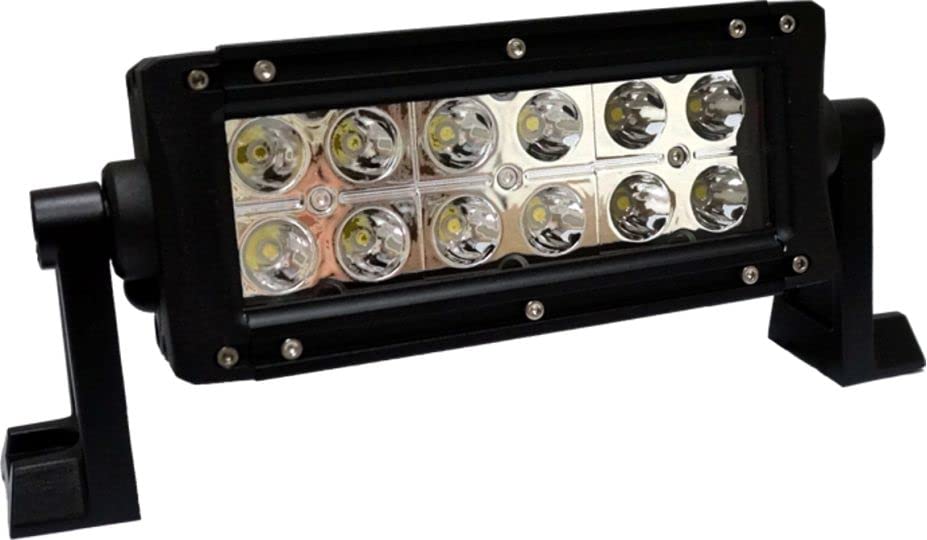 7.5 Inch 36W Dual Row LED Light Bars - Super Spot Beam Off-Road Driving Fog Lights for Trucks, RZR, Can Am X3 (Includes Free Harness) | Ideal for Off-Roading, Night Driving & Adventure Vehicles