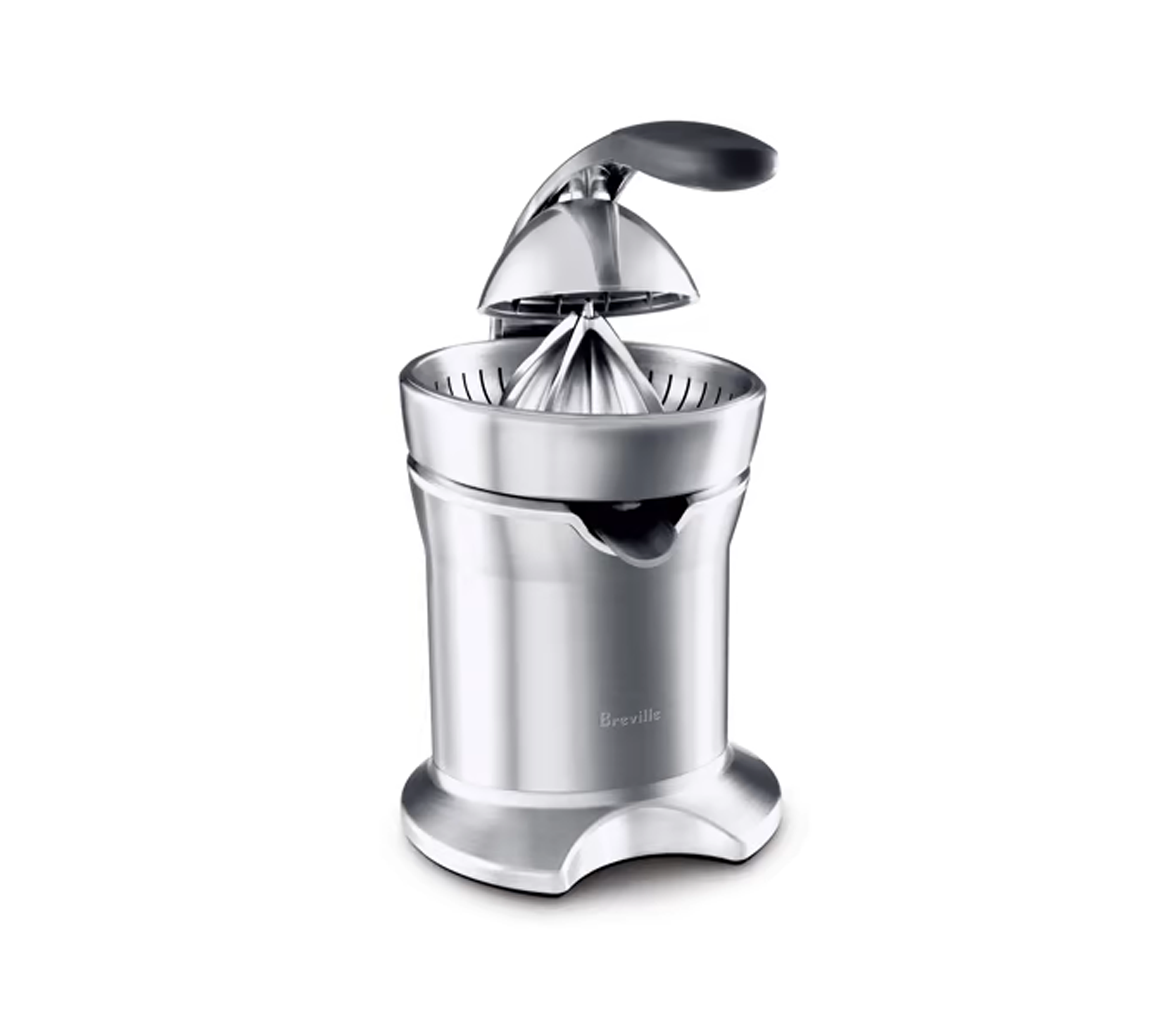 Breville BCP600SIL Citrus Juicer - Electric Orange Juice Extractor with Quiet Motor - Perfect for Breakfast, Healthy Drinks & Cocktail Making