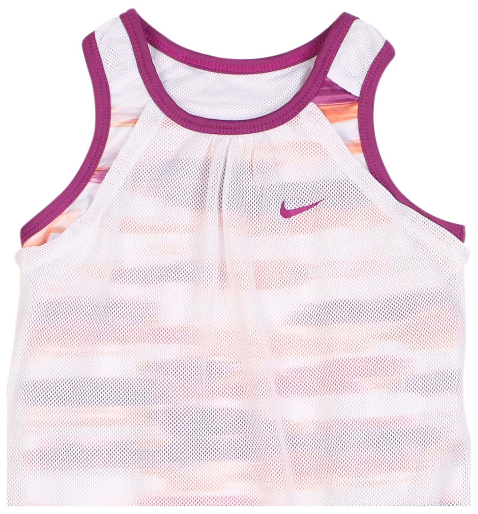 Nike Kids Girls Dri-FIT 2-in-1 Sleeveless Athletic Top - Moisture-Wicking Sports Shirt for Toddler Girls (Size 6, Bold Berry) - Perfect for Running, Gym & Summer Outdoor Activities