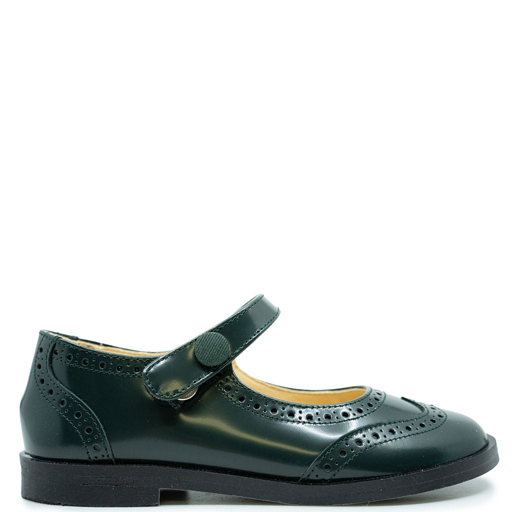 Andanines Women's Hunter Florentic Mary Jane Pumps - Comfortable Low Heel Dress Shoes for Work, Office, and Formal Occasions