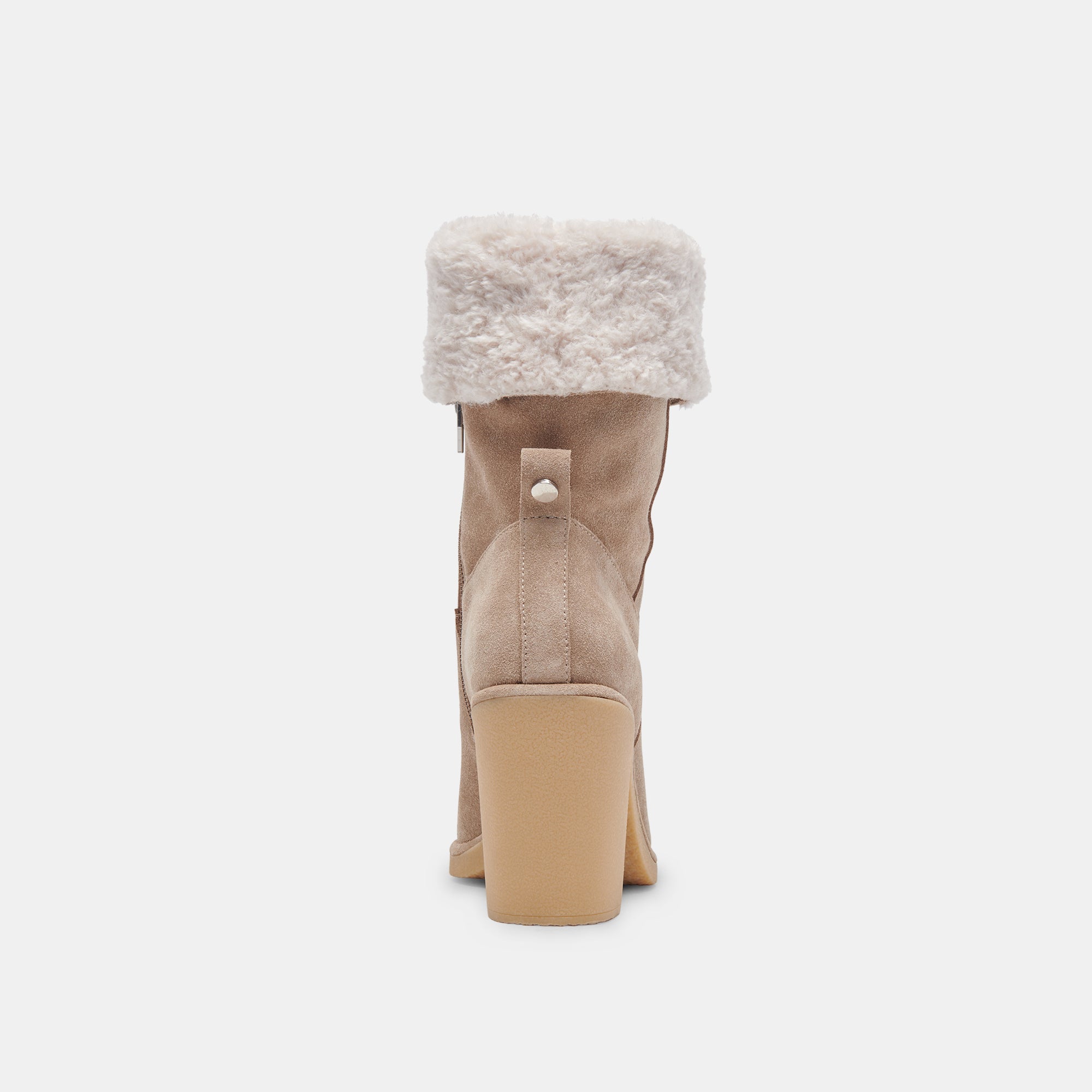Caddie Plush Boots for Women - Soft Almond Suede Ankle Boots with Memory Foam - Comfortable & Stylish for Fall, Winter & Casual Outings