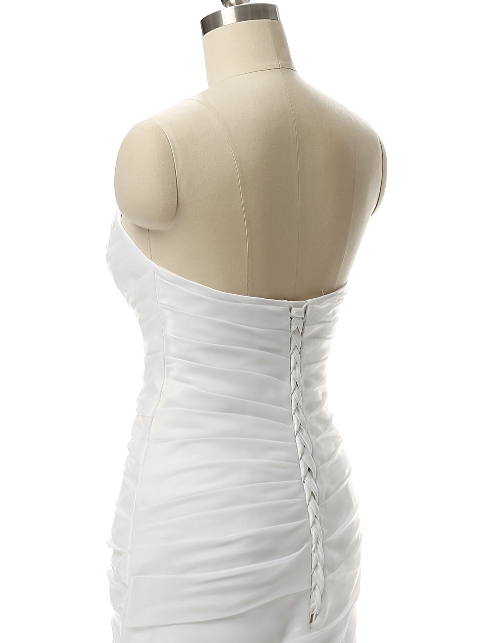 JAEDEN Elegant Mermaid Wedding Dress with Ruffles & Pleats - Trumpet Style Bridal Gown for Beach, Church & Formal Weddings