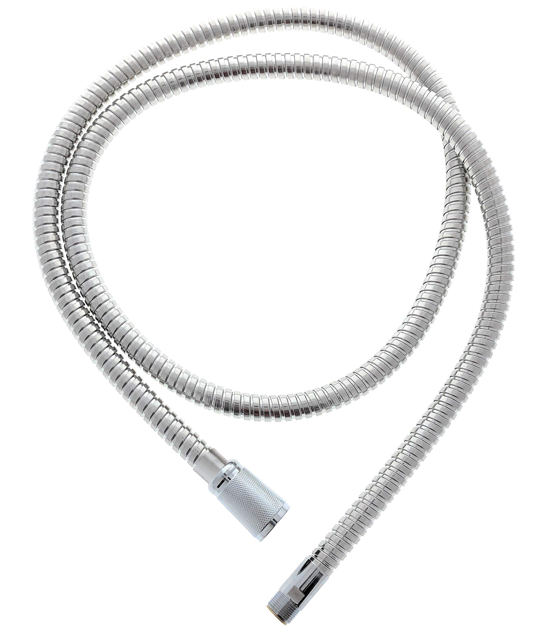 Grohe Ladylux & Alira Sink Faucet Replacement Hose - 59-Inch Pull-Out Spray Kitchen Faucet Hose with Starlight Chrome Finish | Durable & Leak-Proof | Perfect for Kitchen Sink Upgrades & Faucet Repairs