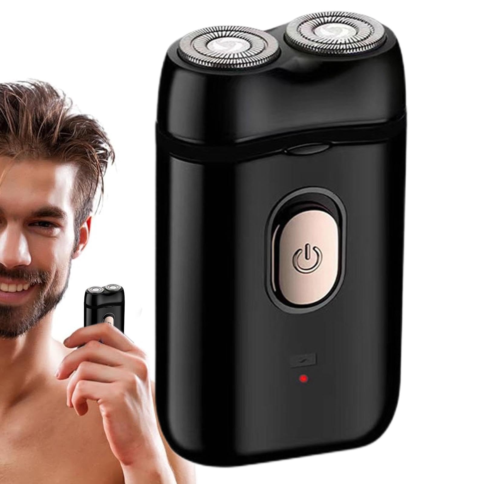 Premium Rechargeable Electric Shaver for Men - Professional Cordless Beard Trimmer with Travel Case - Perfect for Home, Office & Travel Grooming