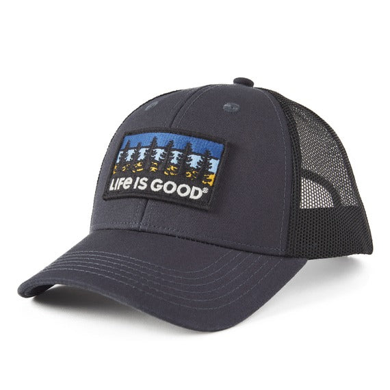 Unisex Tree Patch Hard Mesh Cap for Adults - Stylish Outdoor & Casual Wear for Hiking, Camping, and Everyday Use