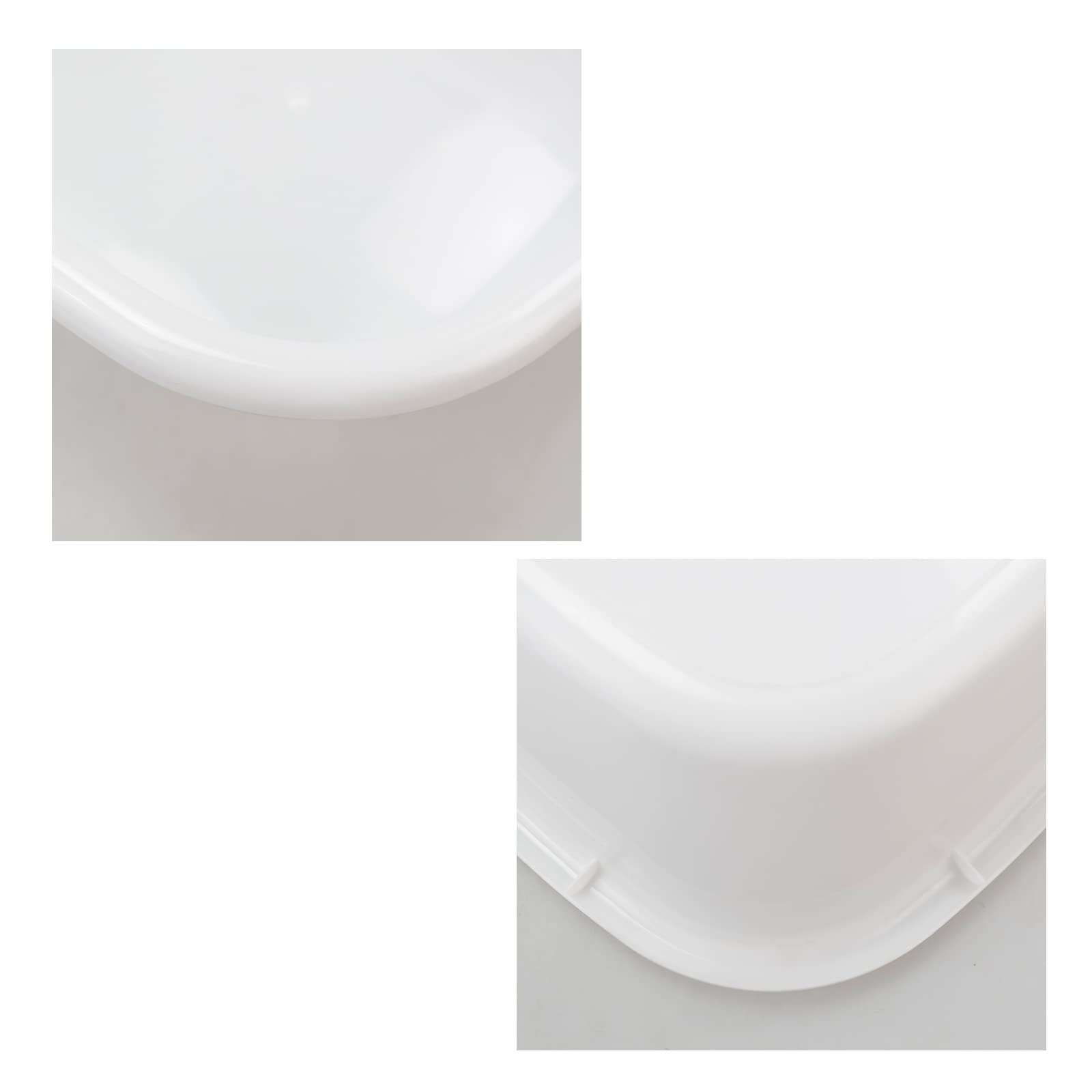 Kiddream Set of 4 Colorful Small Square Plastic Wash Basins - Multipurpose Kitchen Sink, Bathroom, Laundry & Craft Organizer Bins for Home Use
