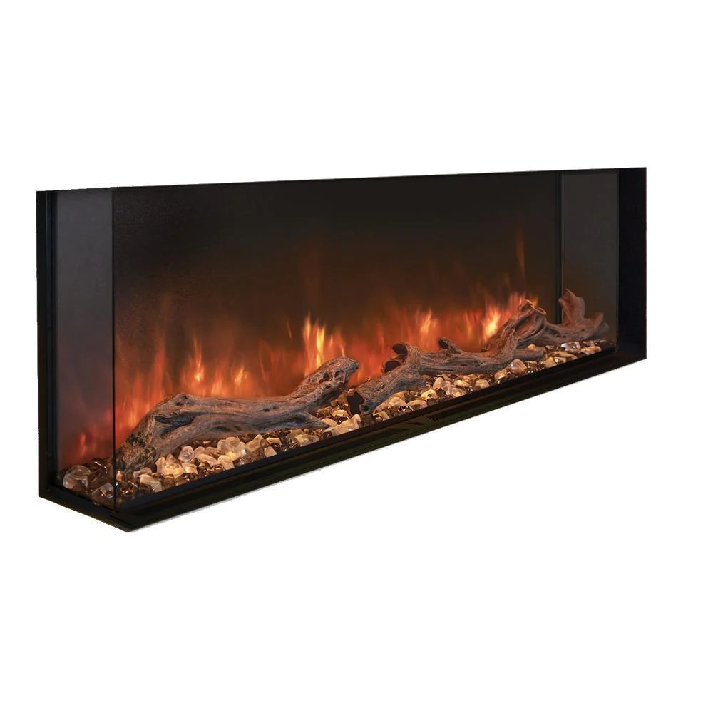 Modern Flames Landscape Pro 96 Inch Slim Series Electric Fireplace - LPM 9616 | Ultra-Thin Wall Mounted Fireplace for Living Room, Bedroom & Office | Energy Efficient Heating with Realistic LED Flame Effects