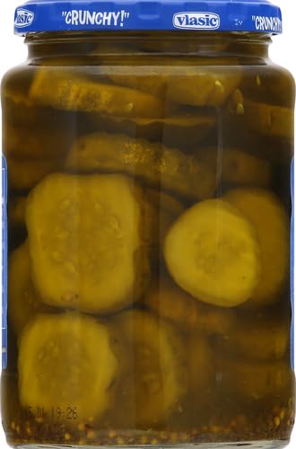 Vlasic Bread and Butter Pickle Chips - Keto Friendly, Low Carb, 24 Fl Oz Jar - Perfect for Sandwiches, Burgers & Snacking
