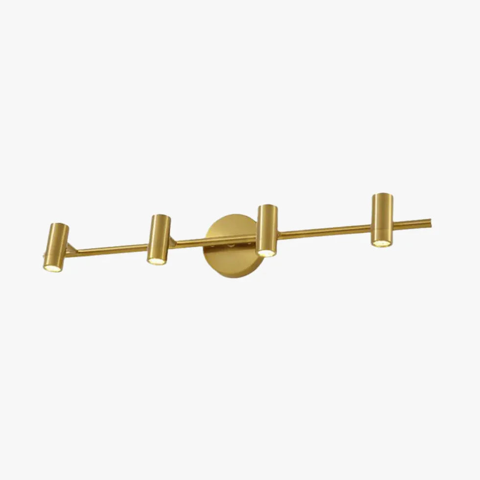 Vintage Brass Wall Sconce with Spot Mirror - Elegant Antique Lighting for Living Room, Bedroom & Hallway Decor