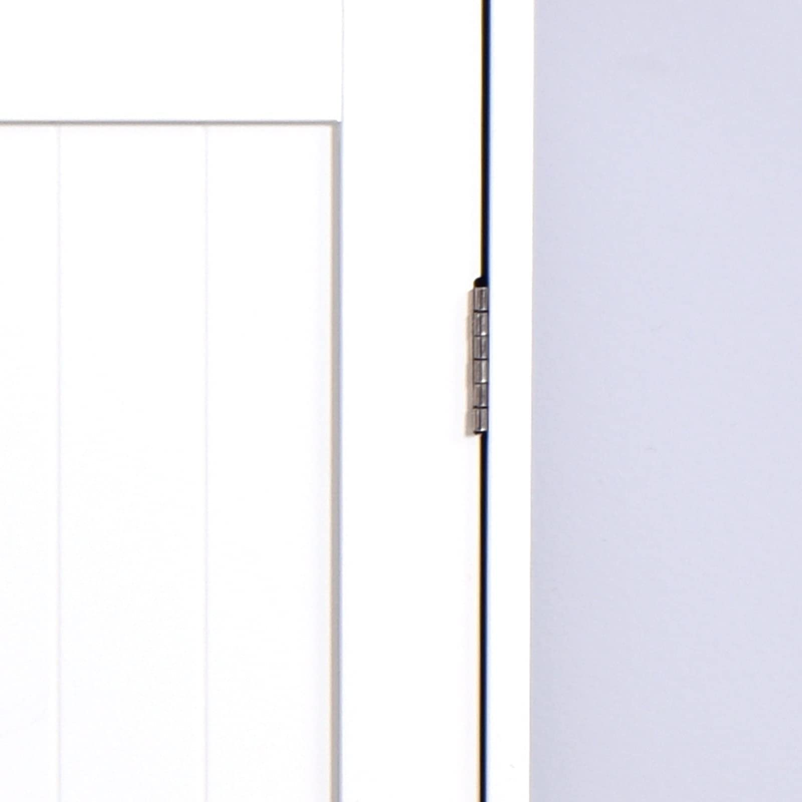 Freestanding Bathroom Cabinet with Adjustable Shelf & 4 Drawers - White Storage Cupboard for Bathroom, Kitchen, Living Room | Space-Saving Organizer for Towels, Toiletries & Household Items